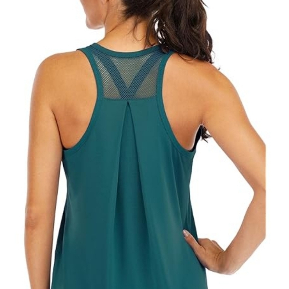 Active Life Teal Mesh Tank Top